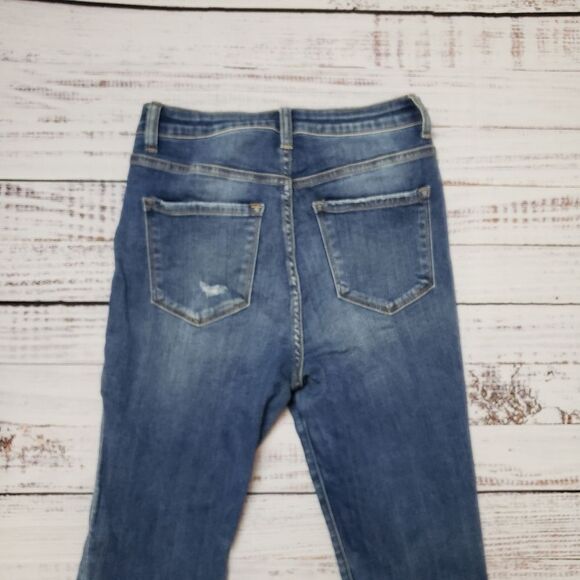 Bridge by Gly jeans - Curvy High Rise Ankle distressed skinny jeans raw hem - Picture 5 of 13